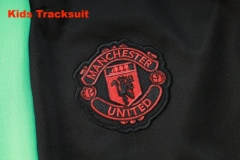Kids Manchester United 23/24 Training Jacket and Pants Set Black E717