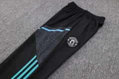 Manchester United 23/24 Half-Zip Training Top and Pants Set White B718