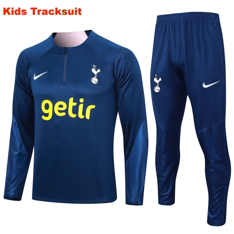 Kids Tottenham Hotspur 23/24 Half-Zip Training Sweatshirt and Pants Set E754
