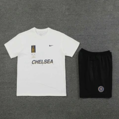 Chelsea 24/25 Team Shirt and Shorts Set White