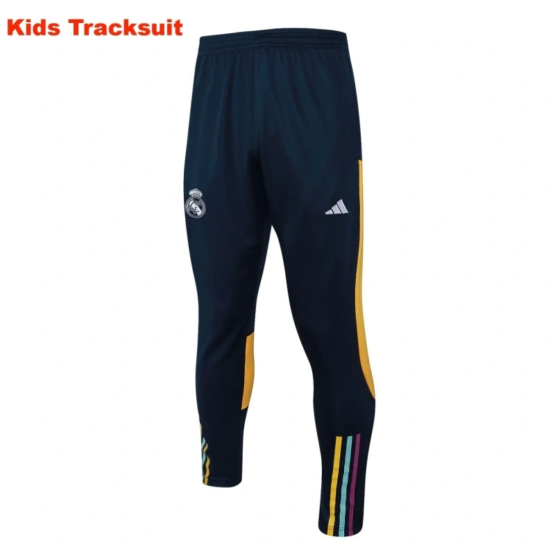 Kids Real Madrid 23/24 Half-Zip Training Sweatshirt and Pants Set White E693