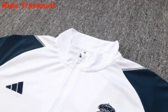 Kids Real Madrid 23/24 Half-Zip Training Sweatshirt and Pants Set White E693