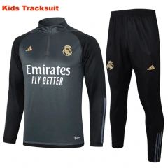Kids Real Madrid 23/24 Half-Zip Training Sweatshirt and Pants Set E749