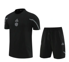 Manchester United 24/25 Team Shirt and Shorts Set Black