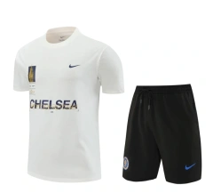 Chelsea 24/25 Team Shirt and Shorts Set White