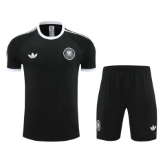 Germany 2024 Training Shirt and Shorts Set Black