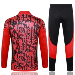 Manchester United 23/24 Half-Zip Training Top and Pants Set Red B741 - PM