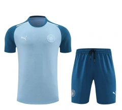 Manchester City 24/25 Team Shirt and Shorts Set Blue