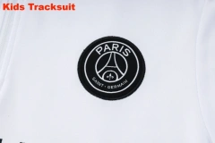 Kids PSG 23/24 Half-Zip Training Sweatshirt and Pants Set White E789