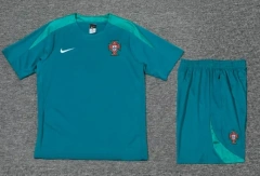 Portugal 24/25 Training Shirt and Shorts Set Blue