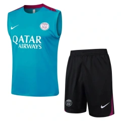 PSG 24/25 Sleeveless Jersey and Shorts Set D1027