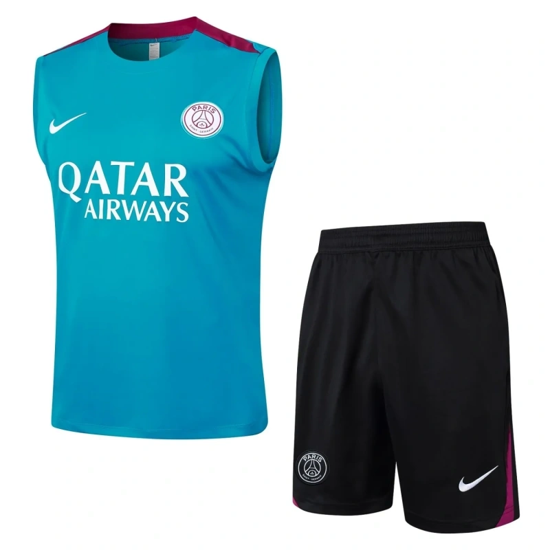 PSG 24/25 Sleeveless Jersey and Shorts Set D1027