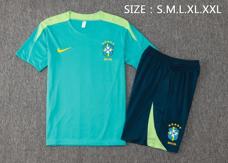 Brazil 2024 Training Shirt and Shorts Set D991