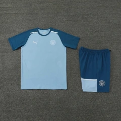 Manchester City 24/25 Team Shirt and Shorts Set Blue