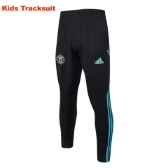 Kids Manchester United 23/24 Half-Zip Training Sweatshirt and Pants Set White E714