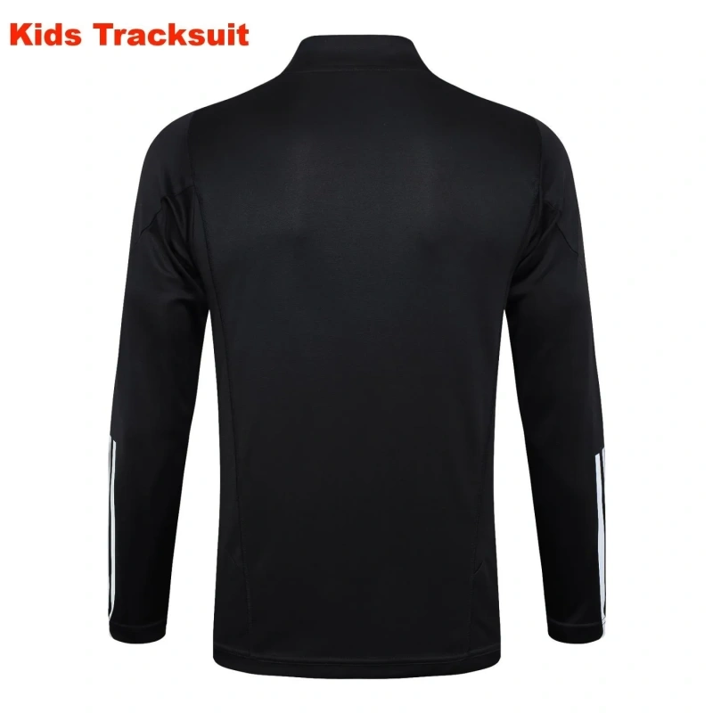 Kids Real Madrid 23/24 Half-Zip Training Sweatshirt and Pants Set Black E739