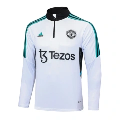 Manchester United 23/24 Half-Zip Training Top and Pants Set White B718
