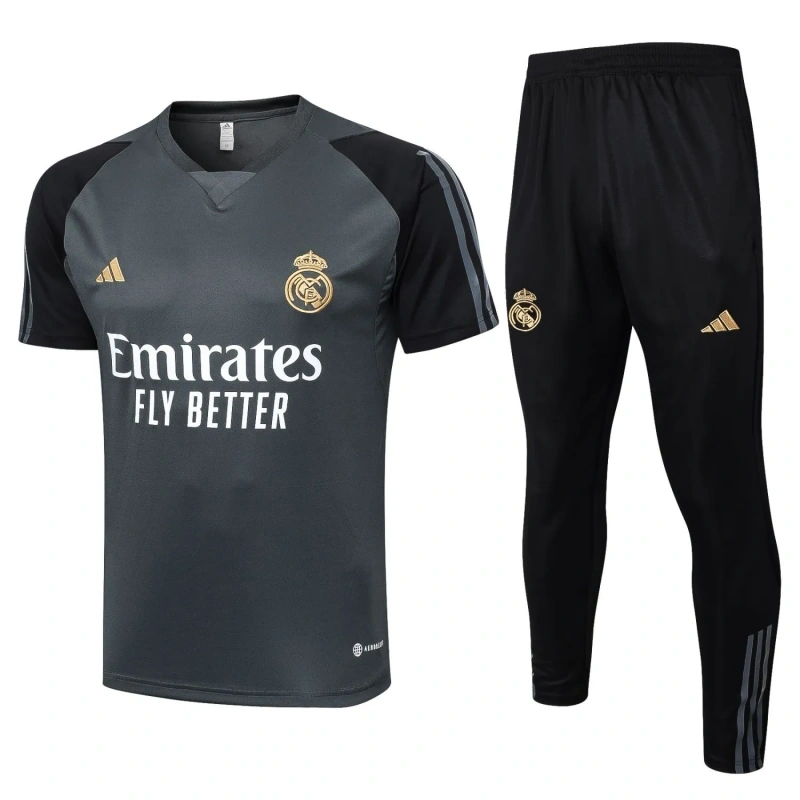 Real Madrid 23/24 Training Shirt and Pants Set White C1078