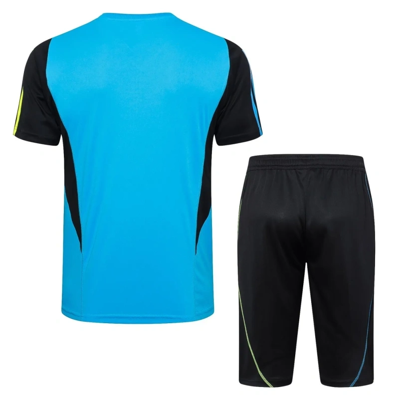 Arsenal 24/25 Training Shirt and 3/4 Pants Set Blue D985