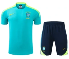 Brazil 24/25 Training Shirt and Shorts Set Blue