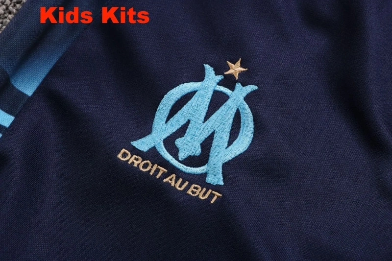Kids Olympique Marseille 22/23 Training Shirt and Pants Set E666