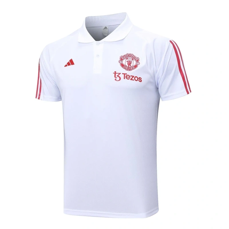 Manchester United 23/24 Polo and Pants Set White C1051