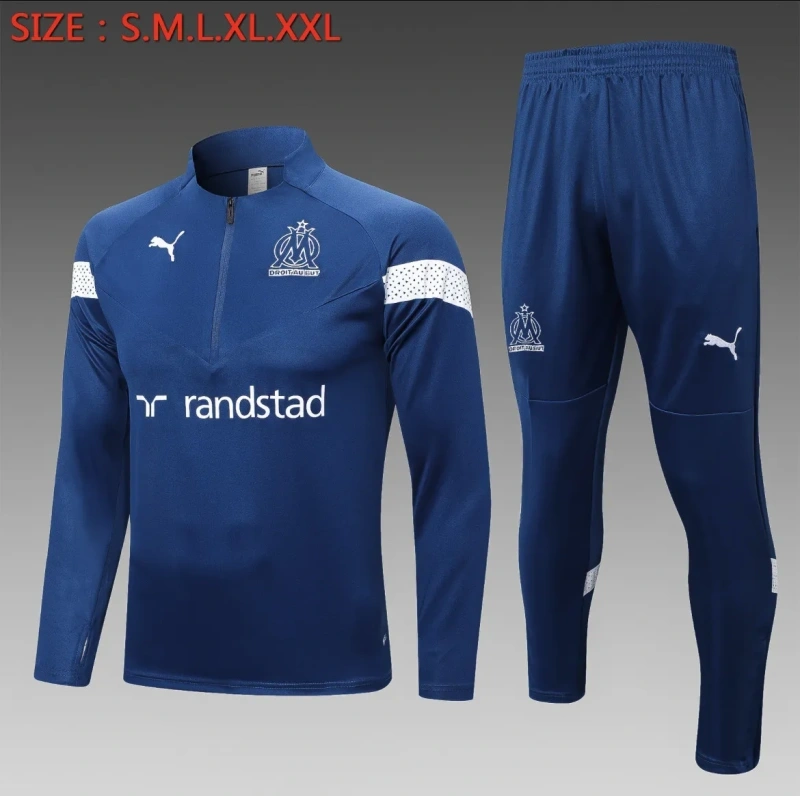 Olympique Marseille 22/23 Half-Zip Training Top and Pants Set B660