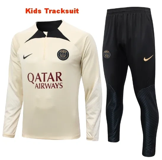 Kids PSG 23/24 Half-Zip Training Sweatshirt and Pants Set E699