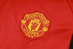 Manchester United 23/24 Half-Zip Training Top and Pants Set Red B762