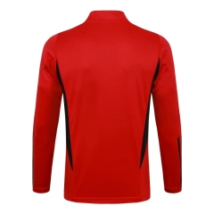Manchester United 23/24 Half-Zip Training Top and Pants Set Red B762