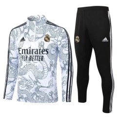 Real Madrid 23/24 Half-Zip Training Top and Pants Set White B768 - PM