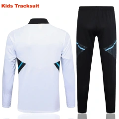 Kids Manchester United 23/24 Half-Zip Training Sweatshirt and Pants Set White E714