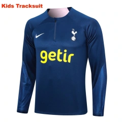 Kids Tottenham Hotspur 23/24 Half-Zip Training Sweatshirt and Pants Set E754