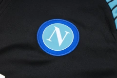 SSC Napoli 23/24 Half-Zip Training Top and Pants Set Black B757