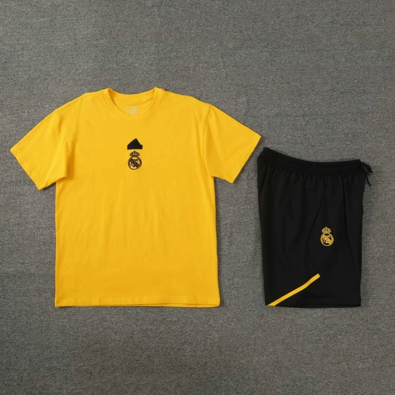 Real Madrid 24/25 Team Shirt and Shorts Set Yellow