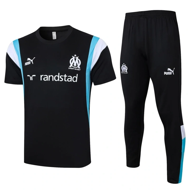 Olympique Marseille 23/24 Training Shirt and Pants Set Black C1071