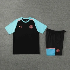 Manchester City 24/25 Team Shirt and Shorts Set Black