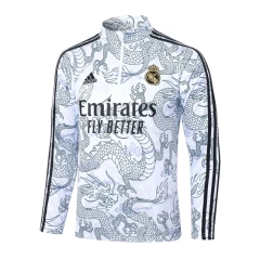 Real Madrid 23/24 Half-Zip Training Top and Pants Set White B768 - PM