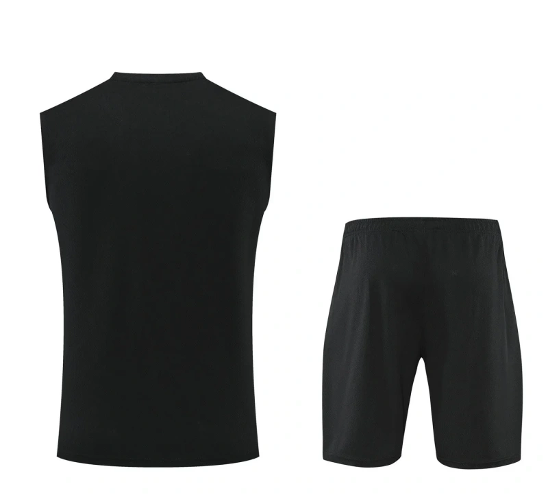 Manchester United 22/23 Training Vest and Shorts Set Black