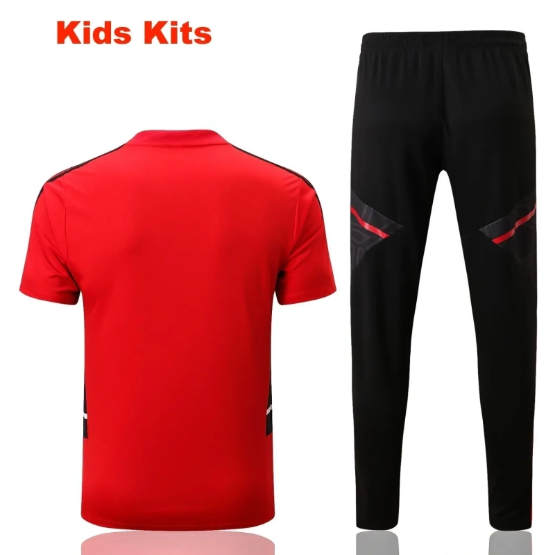 Kids Manchester United 22/23 Training Shirt and Pants Set E671