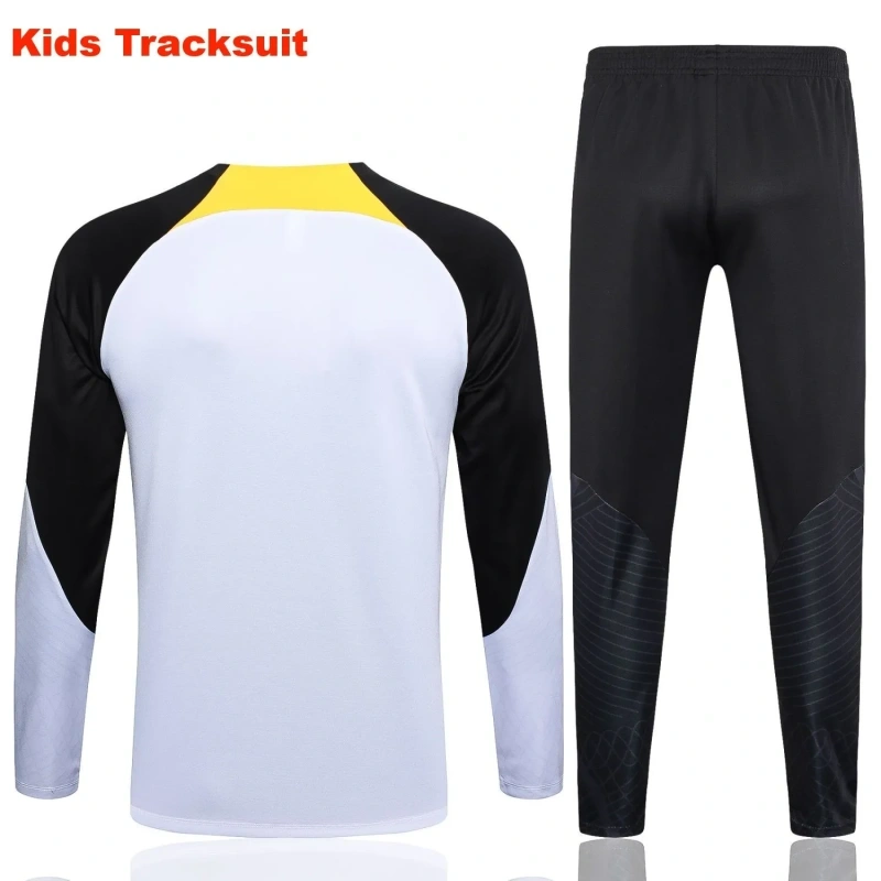 Kids Chelsea 23/24 Half-Zip Training Sweatshirt and Pants Set White E767