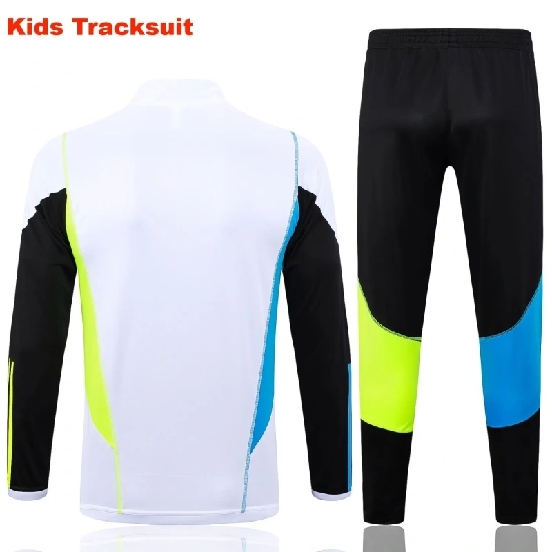 Kids Arsenal 23/24 Half-Zip Training Sweatshirt and Pants Set White E756