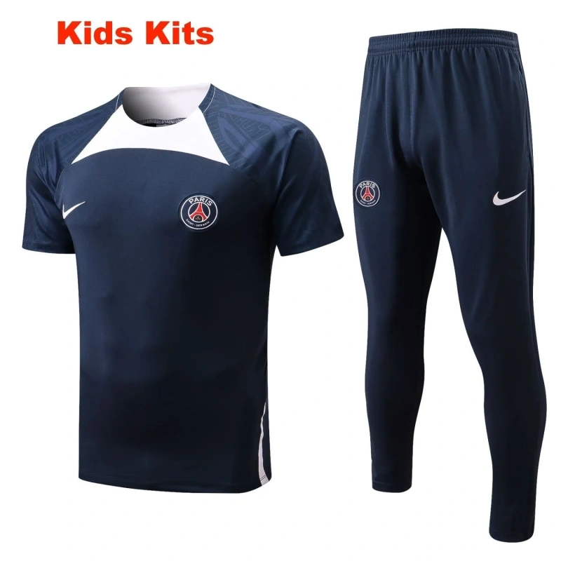 Kids PSG 22/23 Training Shirt and Pants Set E667