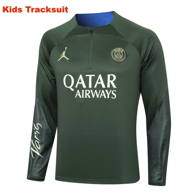 Kids PSG 23/24 Half-Zip Training Sweatshirt and Pants Set E791