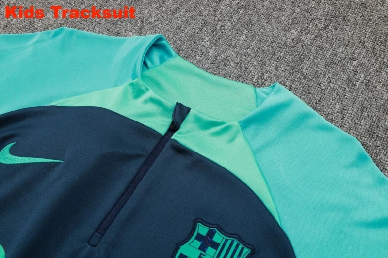 Kids Barcelona 23/24 Half-Zip Training Sweatshirt and Pants Set E728