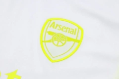 Arsenal 23/24 Training Shirt and 3/4 Pants Set White D947