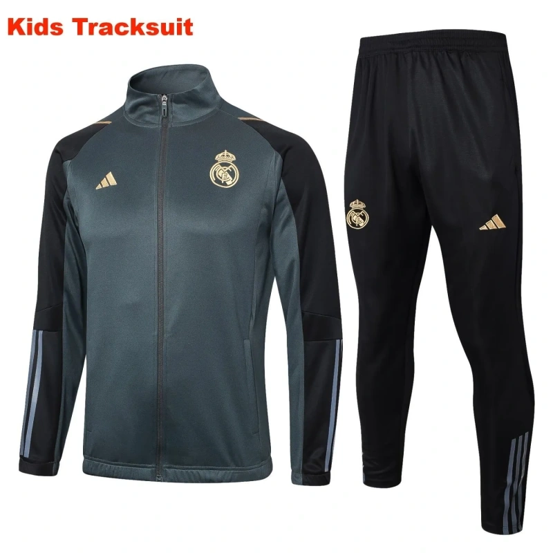 Kids Real Madrid 23/24 Half-Zip Training Sweatshirt and Pants Set E786