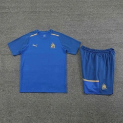 Olympique Marseille 24/25 Team Shirt and Shorts Set Blue