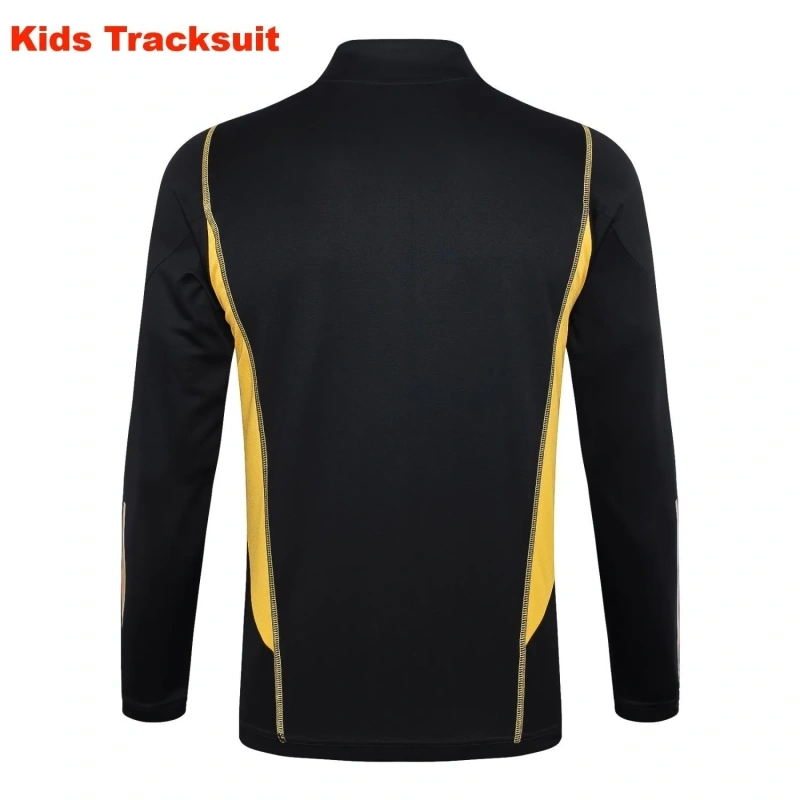 Kids Argentina 23/24 Half-Zip Training Top and Pants Set Black E741