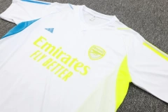 Arsenal 23/24 Training Shirt and 3/4 Pants Set White D947
